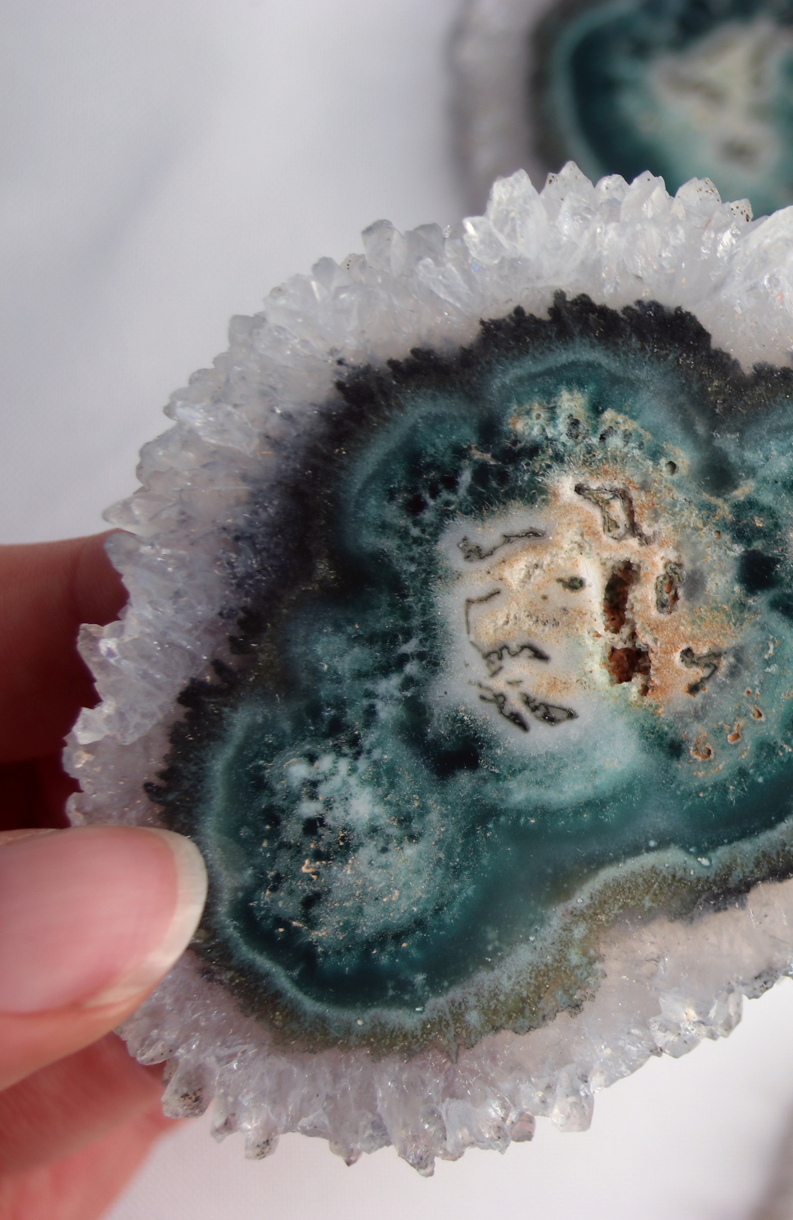 Green Amethyst Flower (Stalactite)